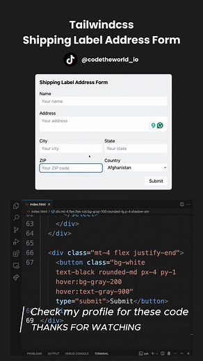 Creating a Dynamic Shipping Label Address Form Using Tailwind CSS