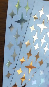 4 Point Star Stickers, Holographic, Silver or Gold - Etsy