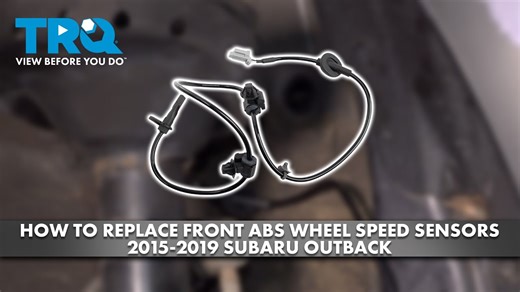 How to Replace Front ABS Wheel Speed Sensors 2015-2019 Subaru Outback