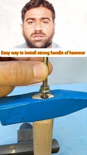 Easy way to install strong handle of hammer | React review