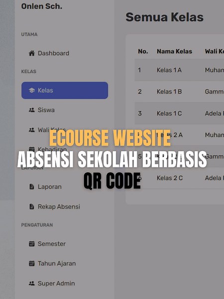 Ecourse Membuat Website Absensi QR Code