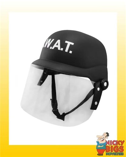 Cosplay SWAT Helmet Police S.W.A.T. Team Hat Tactical Visor Costume Accessory