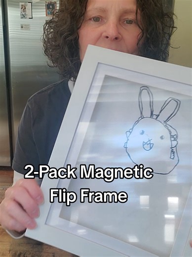 2-Pack Magnetic Flip Frame for Displaying Artwork