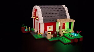 Bourvill LED Lights Kit for Lego The Red Barn 21187 - Lights Set Compatible with Lego 21187 Set -Classic Version (Lights Kit Without Model)