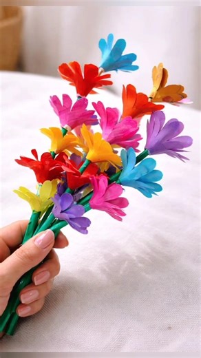 👉 " 1 मिनिट में सुंदर paper flower 🌸 | Easy Diy craft | room decor idea"