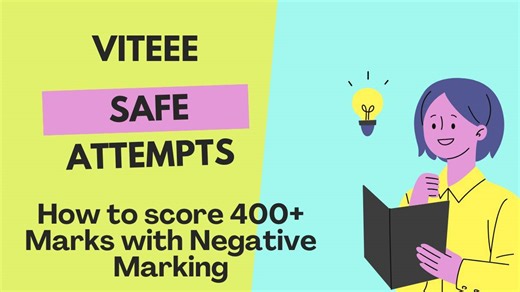 VITEEE 2026 Safe Attempts: How to score 400 marks with Negative Marking, Marks Vs Rank