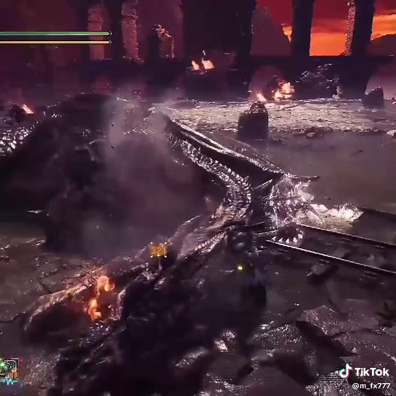 Breaking Fatalis Horn in Monster Hunter Wilds Gameplay