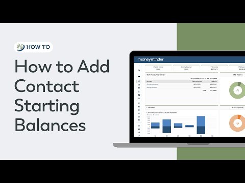 How to Add Contact Starting Balances