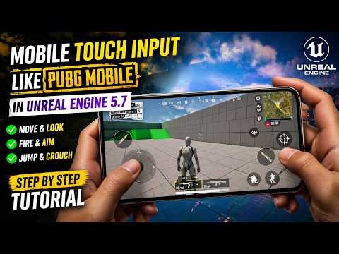 UE5.7 Android Mobile Touch Input Like PUBG Mobile | How to Make input like PUBG In Unreal Engine 5.7