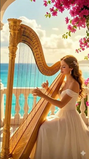 Beautiful Girl Sings & Plays Violin, Harp, Piano & Cello