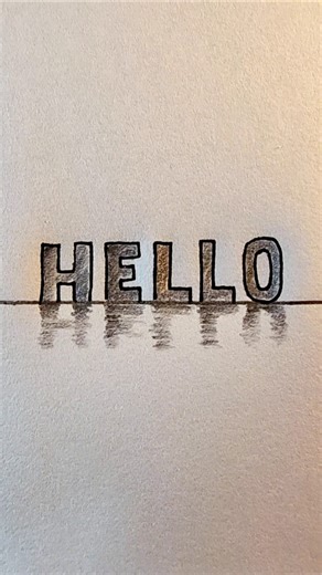 Water reflection word art #wordart #worddesign #illusion #design #fontstyle #artwork