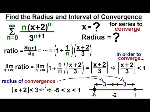 Calculus 2: Infinite Sequences and Series (48 of 86) Find Radius=? & x=? for Series to Converge