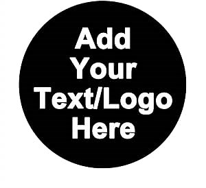 Custom Mousepad Personalized Round Mousepads with Your Own Logo Photo Picture Text Customized Mousemat for Computer Laptop Desk Game Home Office Bedroom, Black