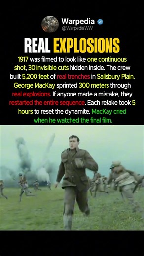1917 Was Filmed To Look Like One Continuous Shot #shorts