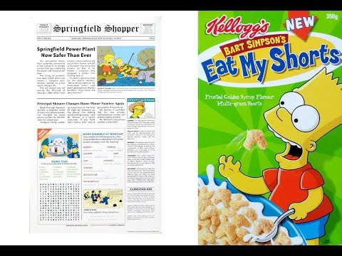 The Simpsons Kelloggs Cereal & Advert (2002-2003)