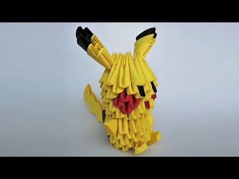 PIKACHU - Origami 3D Tutoriel