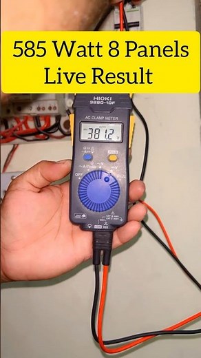 585 Watt Solar Panel Connect in Series output Performance| Power Generation of 8 Solar Panels #solar
