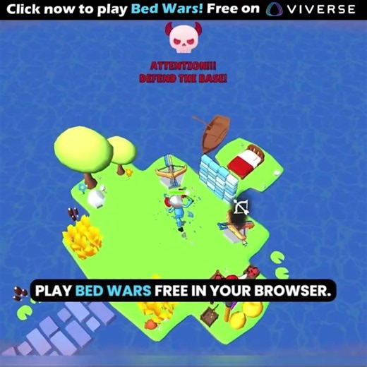 Don't let them capture your Bed | VIVERSE | Bed Wars