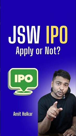 JSW Cement IPO: Apply or Not? Full Analysis | IPO Review | Amit Holkar