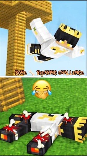 BONE 🦴 BREAKING CHALLENGE IN MINECRAFT #minecraft #bones #breaking #challenge ||