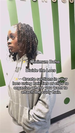 How to add human hair boho extensions to locs