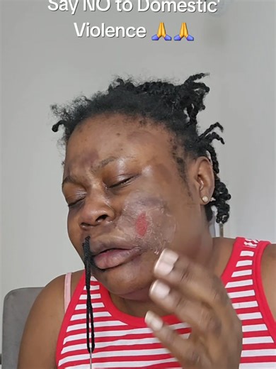 makeup by me. stop domestic violence!!!