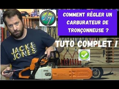 Comment régler un carburateur de tronçonneuse * Tuto complet *