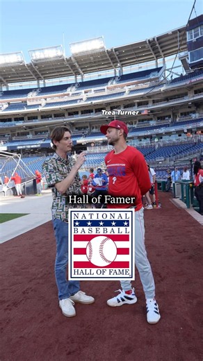 MLB Hall of Fame trivia with Phillies’ Trea Turner 👀🔥💯#shorts