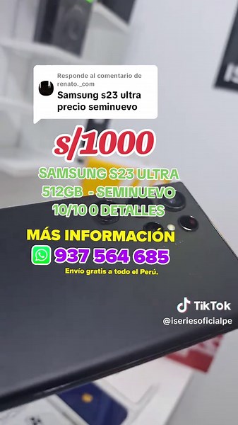 Samsung S23 Ultra a solo 1000 soles – Oferta única