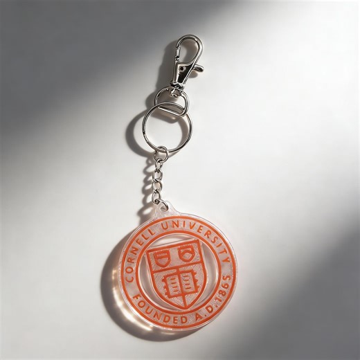 Cornell University Crest Keychain | Textured Academic Emblem | Cornell Logo Red & White Symbolic Gift - Etsy Canada