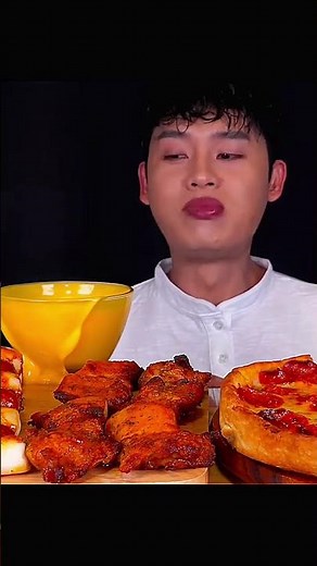 Spicy food asmr mukbang video, asmr eating noodles video:chinese food video eating:mukbang😋#trending