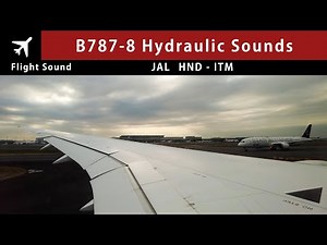 AMAZING HYDRAULIC SOUNDS Japan Airlines B787-8 | Tokyo HND - Osaka ITM [Flight Sound+Video]