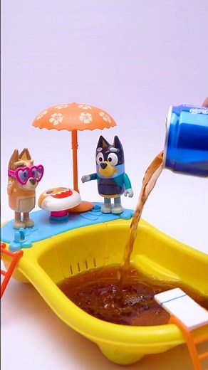 Bluey Pool Time Play-Set Satisfying With Unboxing & Review ASMR Videos