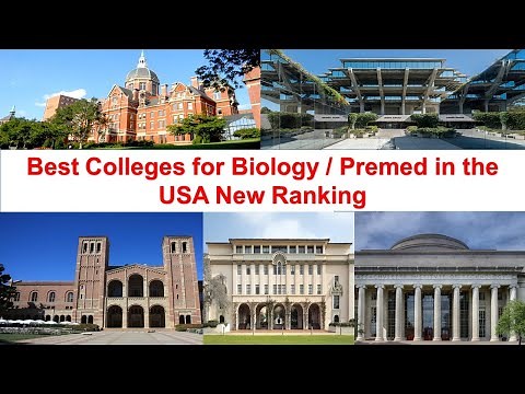 Best COLLEGES FOR BIOLOGY / PREMED IN THE USA New Ranking