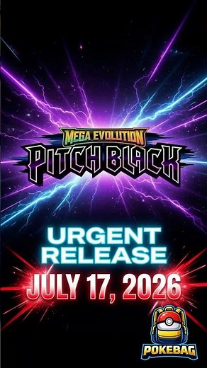 🚨 PITCH BLACK RELEASE CONFIRMED! #pokemon #pokemontcg #tcg #pitchblack #pokemonshorts #news #fyp
