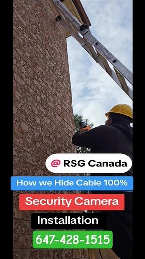 how to hide cable perfectly inside brick for home security camera installation ? #homesecurity #cctv