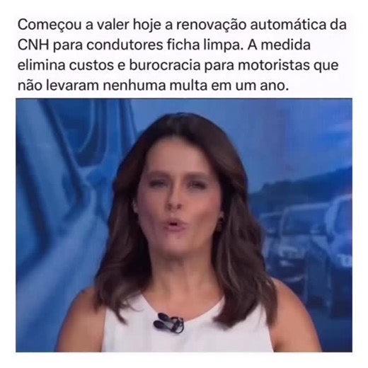 • Notícias • Babados • Entretenimento • Diversão on Instagram: "O ministro dos Transportes, Renan Filho, assinou nesta sexta-feira (9) uma medida administrativa que autoriza a renovação automática da Carteira Nacional de Habilitação (CNH) para motoristas considerados “bons condutores”. De acordo com a medida, para ser classificado como “bom condutor”, o motorista precisa atender aos seguintes critérios: 🪪 Não ter pontos registrados na CNH nos últimos 12 meses; 🚨 Não ter infrações de trânsito