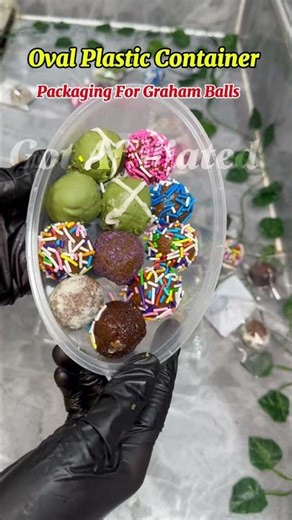 Clear Oval Plastic Container Designed for Safe and Attractive Graham Balls Leche Flan Packaging