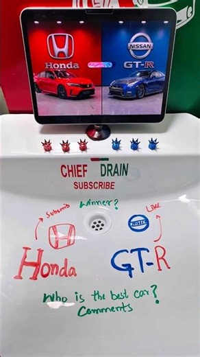 Honda vs GT-R🥵🤯