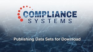 Publishing Data Sets for Download