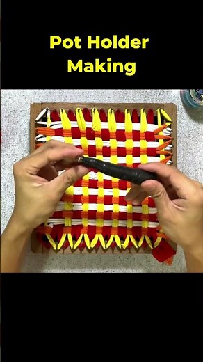 How to make pot holder / Paano gumawa ng potholder #shortsvideo #potholder