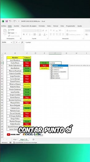 🎨📊 Count the COLORS in Excel — easily control visual data