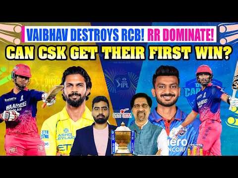 VAIBHAV DESTROYS RCB! | 💥RR DOMINATE! | CAN CSK GET THEIR FIRST WIN? | IPL 2026