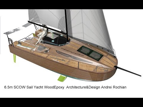 6.5m SCOW Sail Yacht WoodEpoxy Architecture&Design Andrei Rochian