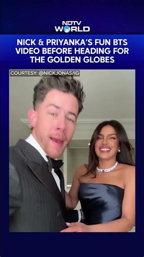 Nick Jonas & Priyanka Chopra Jonas' Fun BTS Video Before Heading for The Golden Globes