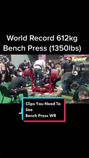 World Record Bench Press 612kg by Jimmy Kolb