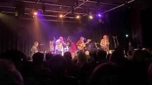 The pioneering early music maestros Gryphon at the Ropetackle Arts Centre last night. An inspiration to me for 50 years. Crumhorns a go-go! | Attila the Stockbroker