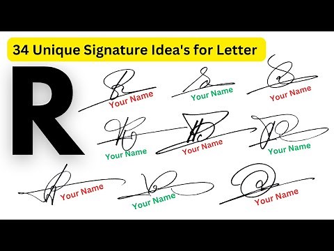R Signature | Signature Style Of R | Signature Style Of My Name R | R signature design