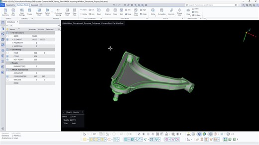 0.1.8 ANSA 2025 Retopology Tab _ Sculpting _ Polish tool _ Opti mesh _ Modify Ri