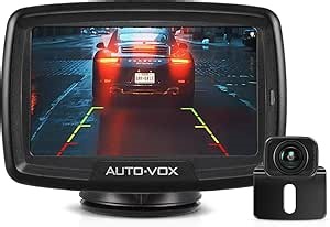 AUTO-VOX CS-2 Wireless Backup Camera with 4.3" Car Monitor, Easy Install Stable Digital Signal Back Up Camera System, Super Night Vision Reverse Cam for Truck, SUV, Van, Trailer
